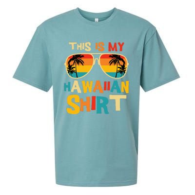 This Is My Hawaiian Tropical Luau Costume Sueded Cloud Jersey T-Shirt