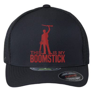 This Is My Boomstick Shotgun Chainsaw Dead Evil Halloween Gift Flexfit Unipanel Trucker Cap