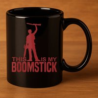 This Is My Boomstick Shotgun Chainsaw Dead Evil Halloween Gift 11oz C Handle Ceramic Mug