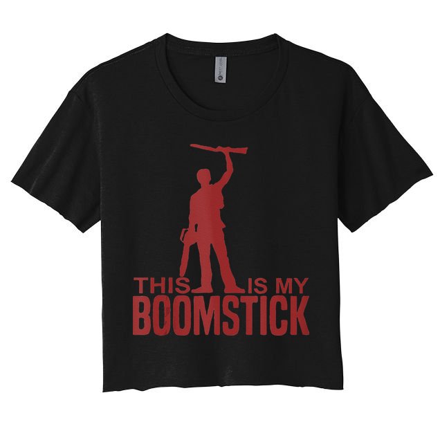 This Is My Boomstick Shotgun Chainsaw Dead Evil Halloween Gift Crop Top