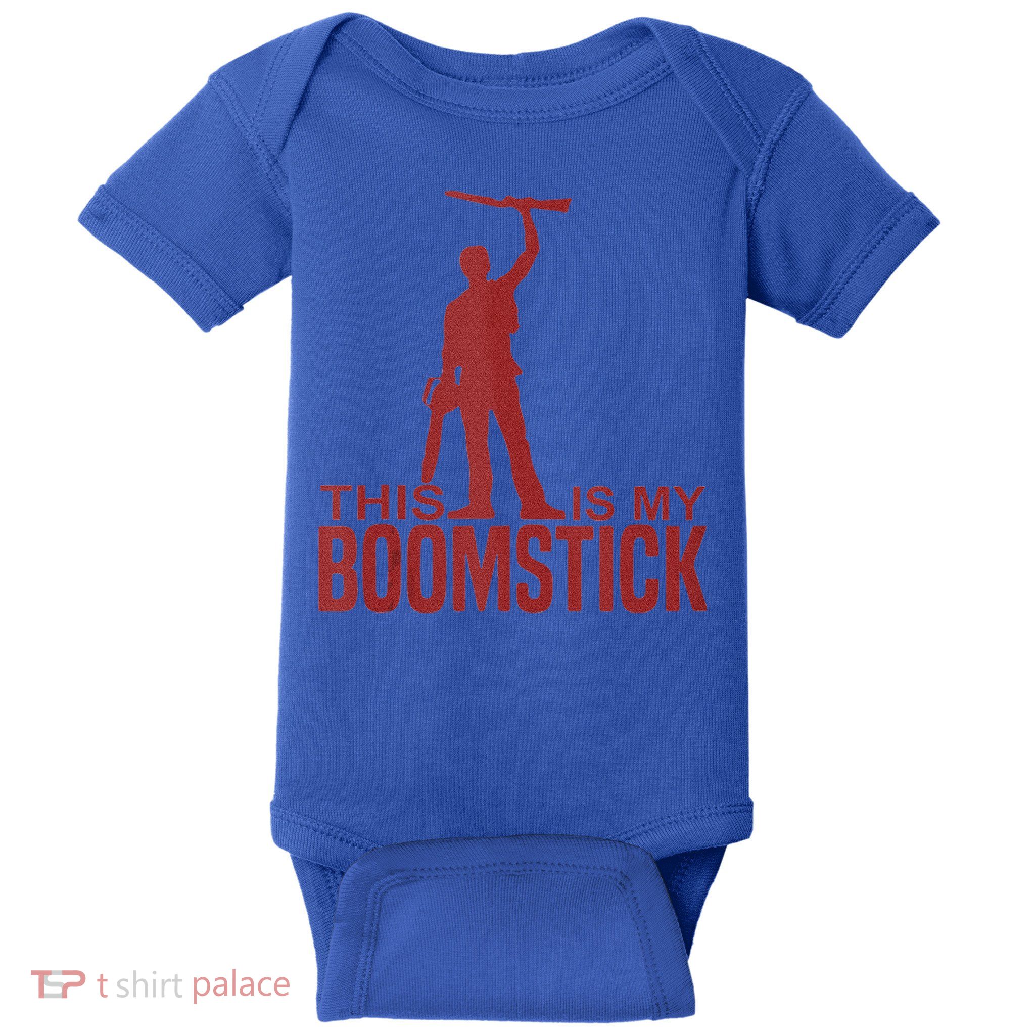 This Is My Boomstick Shotgun Chainsaw Dead Evil Halloween Gift Baby Bodysuit