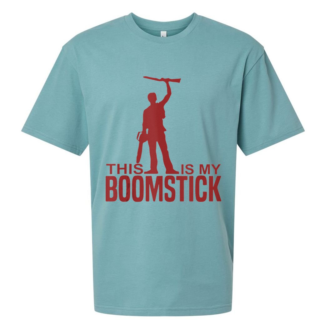 This Is My Boomstick Shotgun Chainsaw Dead Evil Halloween Gift Sueded Cloud Jersey T-Shirt