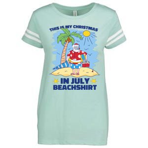 This Is My Christmas In July Beachshirt Funny Xmas Santa Enza Ladies Jersey Football T-Shirt