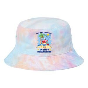 This Is My Christmas In July Beachshirt Funny Xmas Santa Tie Dye Newport Bucket Hat