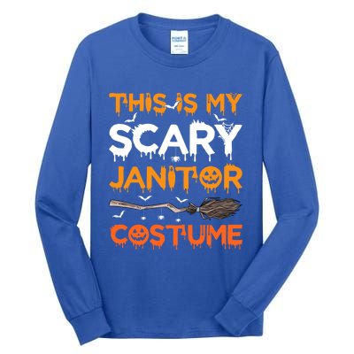 This Is My Scary Janitor Costume Halloween Gift Tall Long Sleeve T-Shirt