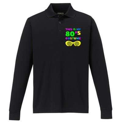 This Is My 80s Costume Performance Long Sleeve Polo