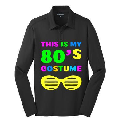 This Is My 80s Costume Silk Touch Performance Long Sleeve Polo