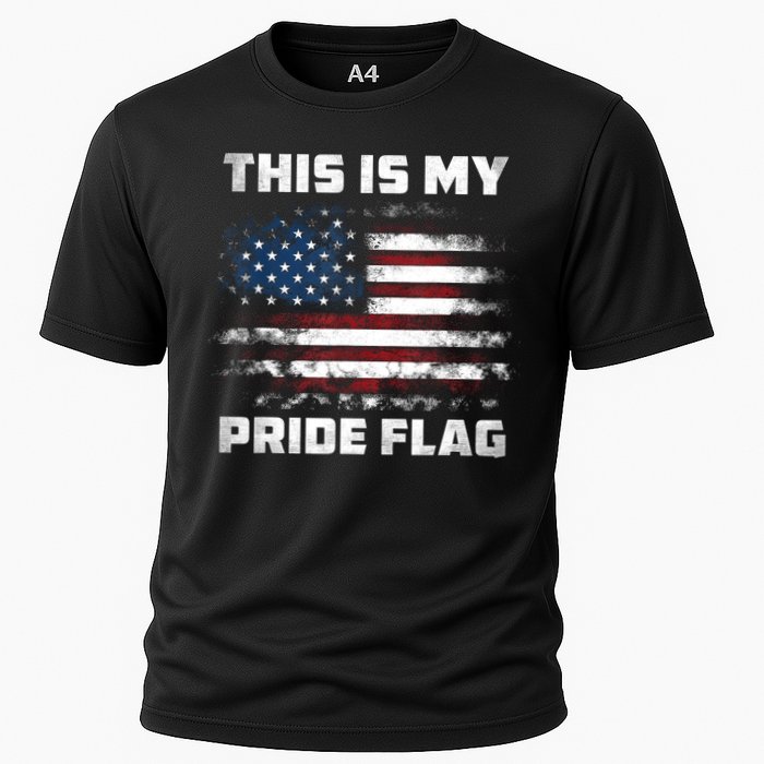 This Is My Pride Flag USA American 4th Of July Patriotic Cooling Performance Crew T-Shirt