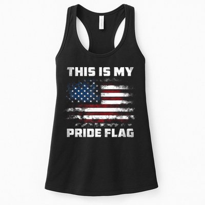This Is My Pride Flag USA American 4th Of July Patriotic Womens Tank Top