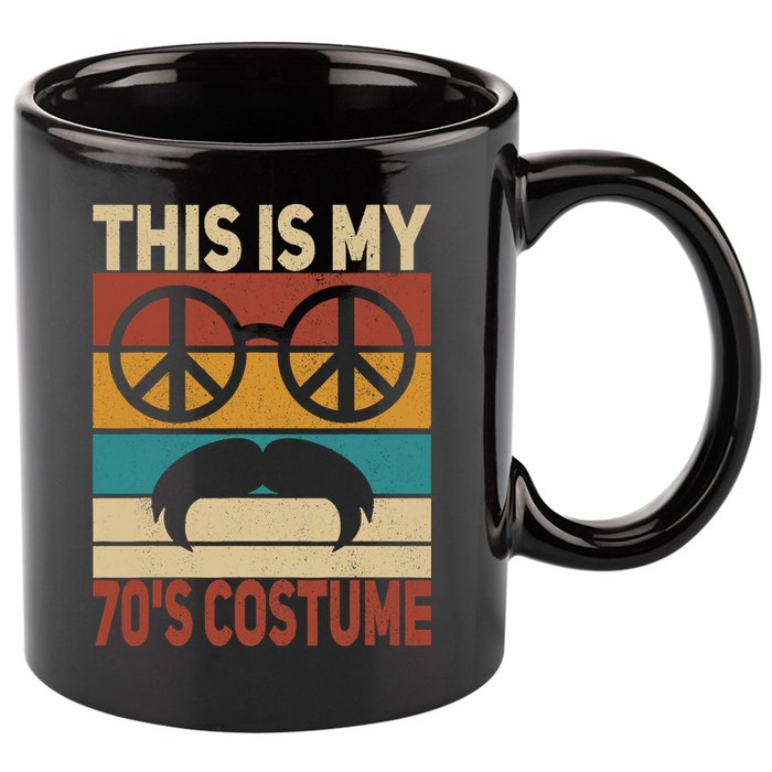 This Is My 70s Costume 70 Styles 70S Disco 1970s Outfit 11oz C Handle Ceramic Mug