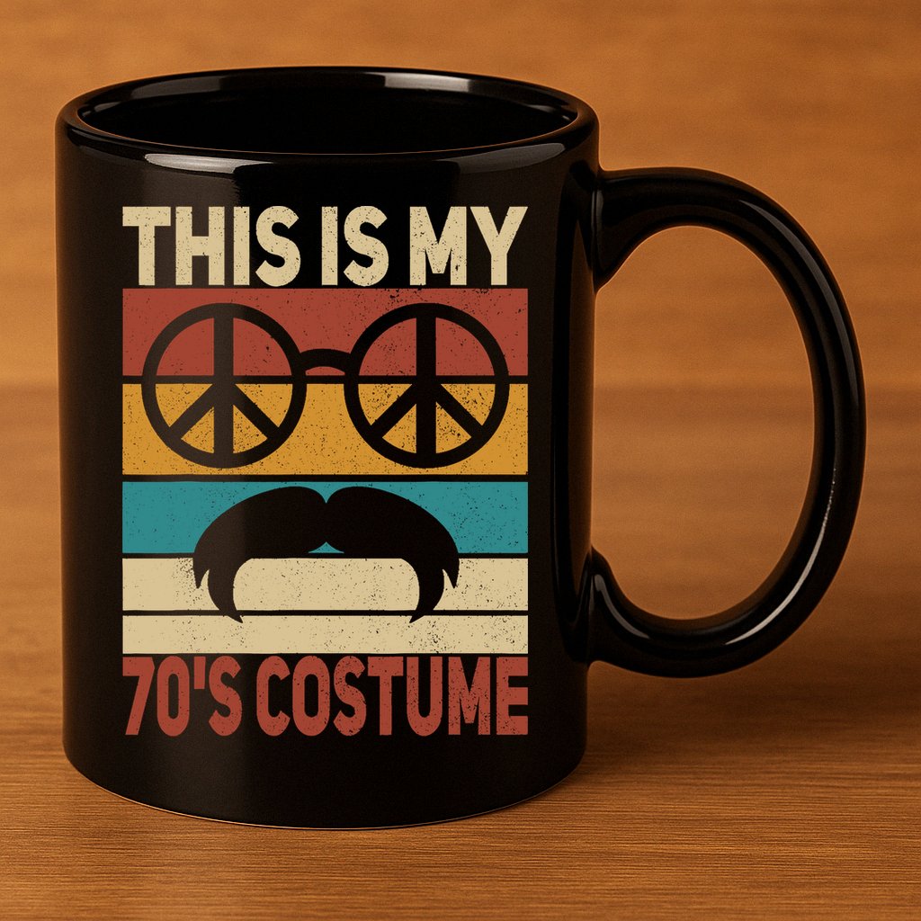 This Is My 70s Costume 70 Styles 70S Disco 1970s Outfit 11oz C Handle Ceramic Mug