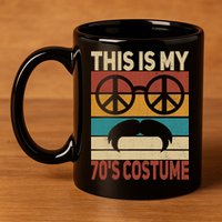 This Is My 70s Costume 70 Styles 70S Disco 1970s Outfit 11oz C Handle Ceramic Mug