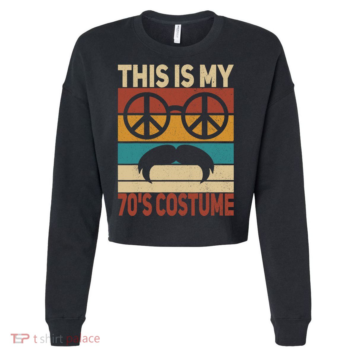 This Is My 70s Costume 70 Styles 70S Disco 1970s Outfit Cropped Pullover Crew