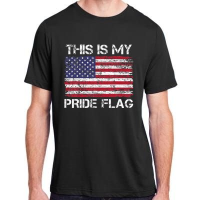 This Is My Pride Flag Usa American 4th Of July Adult ChromaSoft Performance T-Shirt