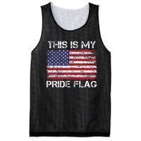 This Is My Pride Flag Usa American 4th Of July Mesh Reversible Basketball Jersey Tank