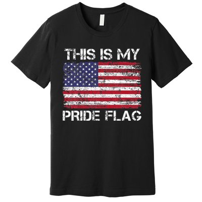 This Is My Pride Flag Usa American 4th Of July Premium T-Shirt