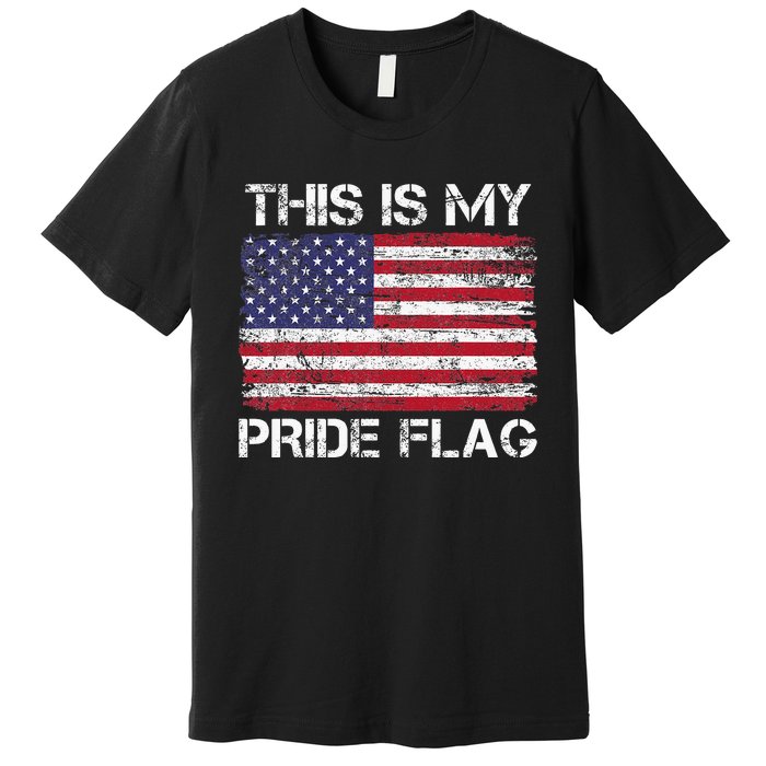 This Is My Pride Flag Usa American 4th Of July Premium T-Shirt