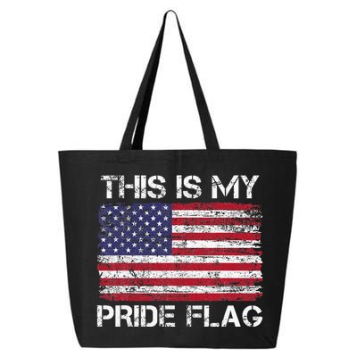 This Is My Pride Flag Usa American 4th Of July 25L Jumbo Tote