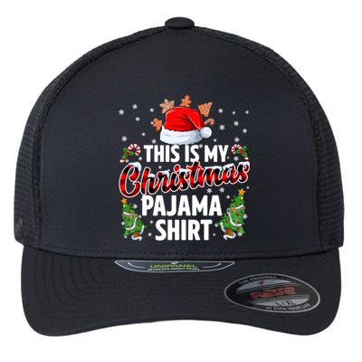 This Is My Christmas Pajama Shirt Family Christmas Pajamas Flexfit Unipanel Trucker Cap