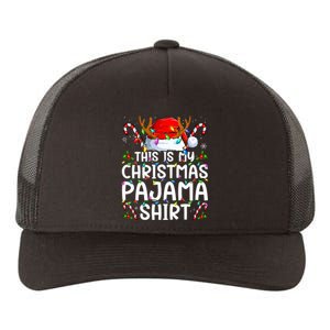 This Is My Christmas Pajama Funny Xmas Pjs Yupoong Adult 5-Panel Trucker Hat