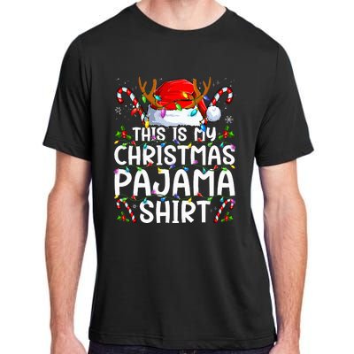 This Is My Christmas Pajama Funny Xmas Pjs Adult ChromaSoft Performance T-Shirt