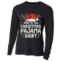 This Is My Christmas Pajama Funny Xmas Pjs Cooling Performance Long Sleeve Crew