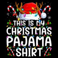 This Is My Christmas Pajama Funny Xmas Pjs Cooling Performance Long Sleeve Crew