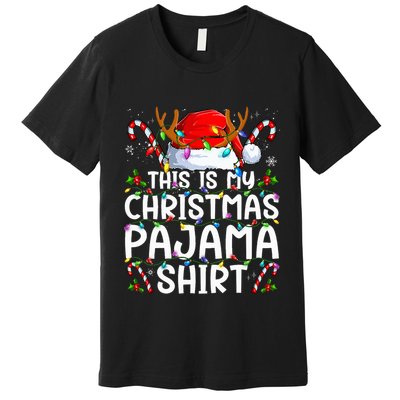 This Is My Christmas Pajama Funny Xmas Pjs Premium T-Shirt