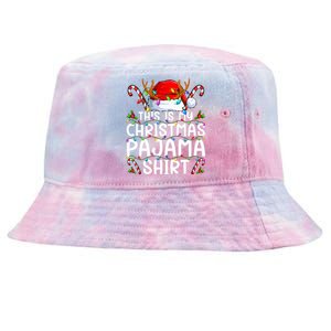 This Is My Christmas Pajama Funny Xmas Pjs Tie-Dyed Bucket Hat