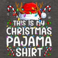 This Is My Christmas Pajama Funny Xmas Pjs Vector Backpack