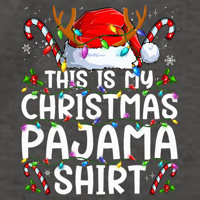 This Is My Christmas Pajama Funny Xmas Pjs Vector Backpack