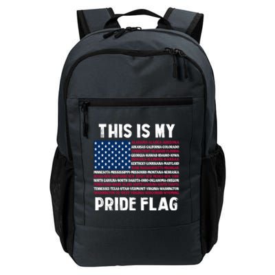 This Is My Pride Flag USA US Flag Daily Commute Backpack