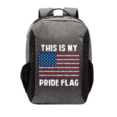 This Is My Pride Flag USA US Flag Vector Backpack