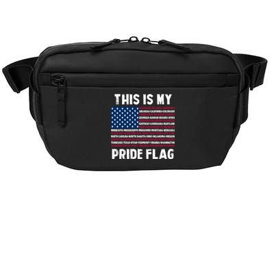 This Is My Pride Flag USA US Flag Crossbody Pack