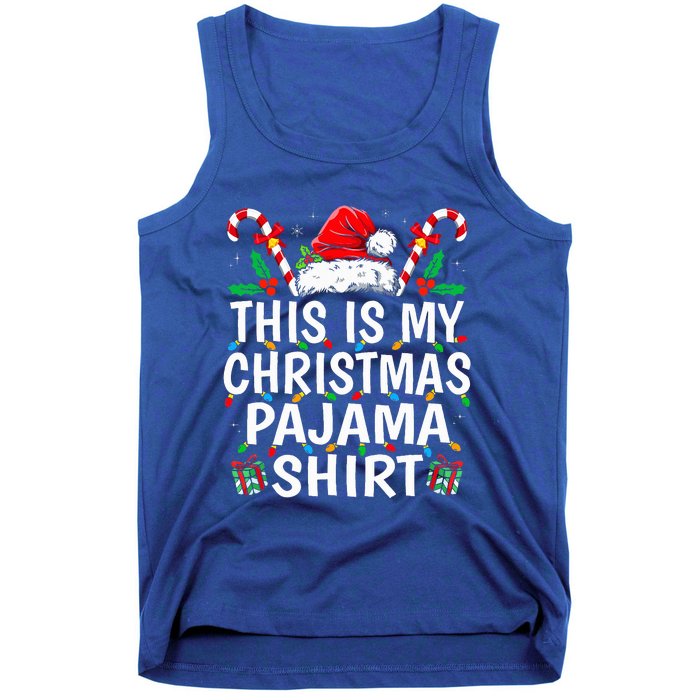 This Is My Christmas Pajama  Funny Xmas PJs  Tank Top