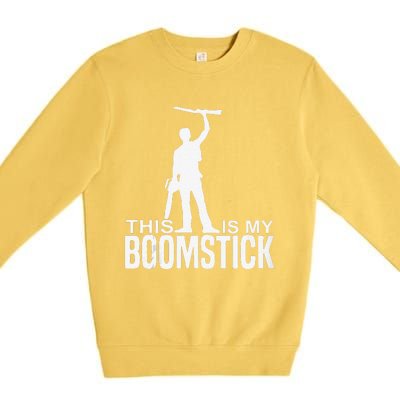 This Is My Boomstick Shotgun Chainsaw Dead Evil Halloween Premium Crewneck Sweatshirt