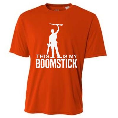 This Is My Boomstick Shotgun Chainsaw Dead Evil Halloween Cooling Performance Crew T-Shirt