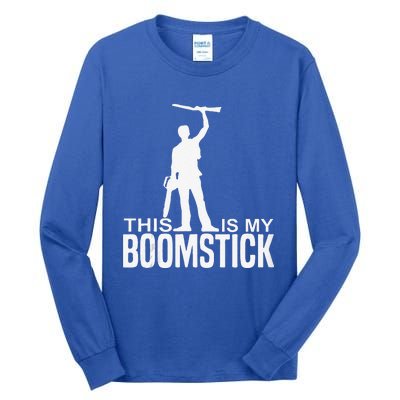 This Is My Boomstick Shotgun Chainsaw Dead Evil Halloween Tall Long Sleeve T-Shirt