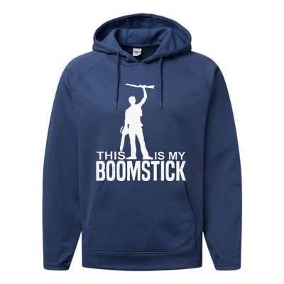 This Is My Boomstick Shotgun Chainsaw Dead Evil Halloween Performance Fleece Hoodie