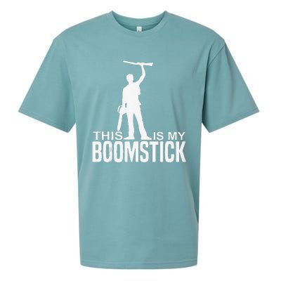 This Is My Boomstick Shotgun Chainsaw Dead Evil Halloween Sueded Cloud Jersey T-Shirt