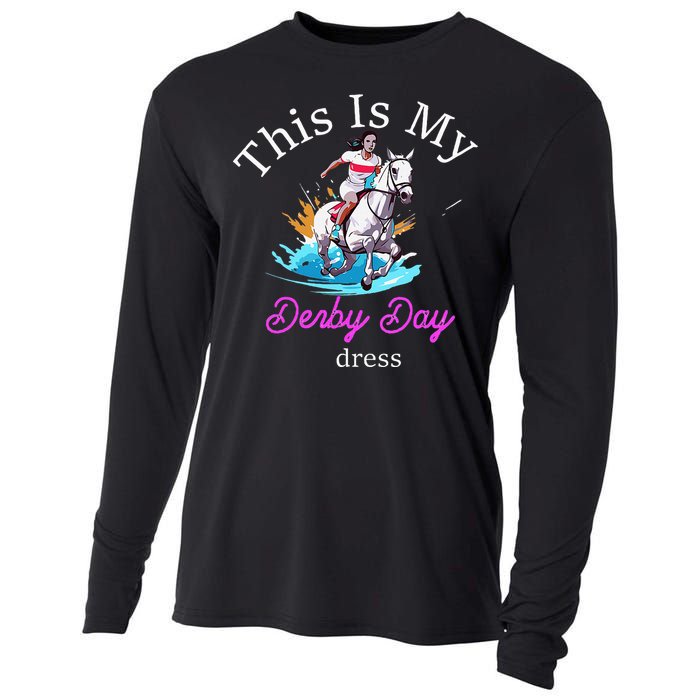 This Is My Derby Day Dress Horse Cooling Performance Long Sleeve Crew