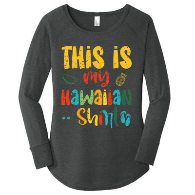 This Is My Hawaiian summer vacation Women's Perfect Tri Tunic Long Sleeve Shirt