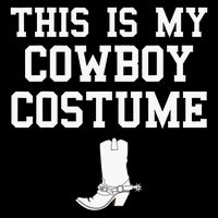 This Is My Cowboy Costume Funny Lazy Country Western Flexfit Unipanel Trucker Cap