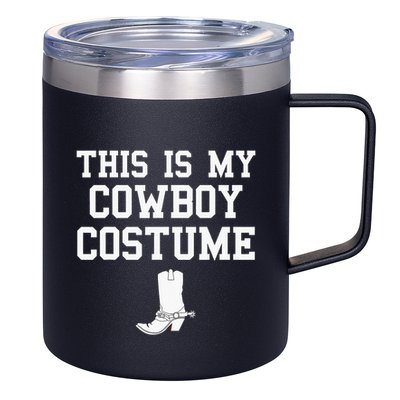 This Is My Cowboy Costume Funny Lazy Country Western 12oz Stainless Steel Coffee Mug