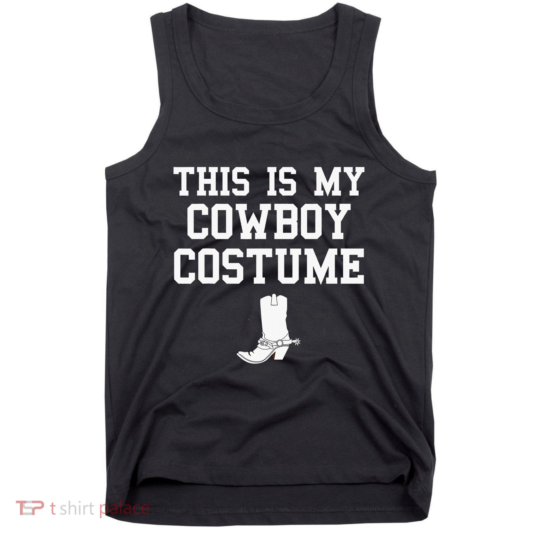 This Is My Cowboy Costume Funny Lazy Country Western Tank Top