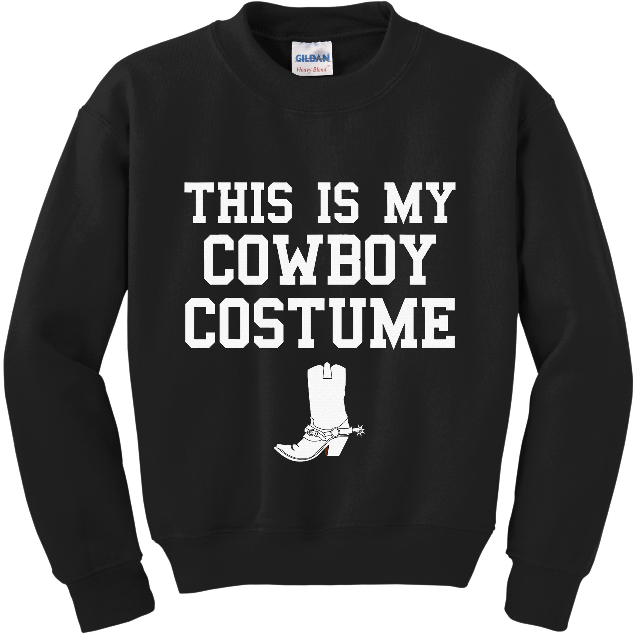 This Is My Cowboy Costume Funny Lazy Country Western Kids Sweatshirt