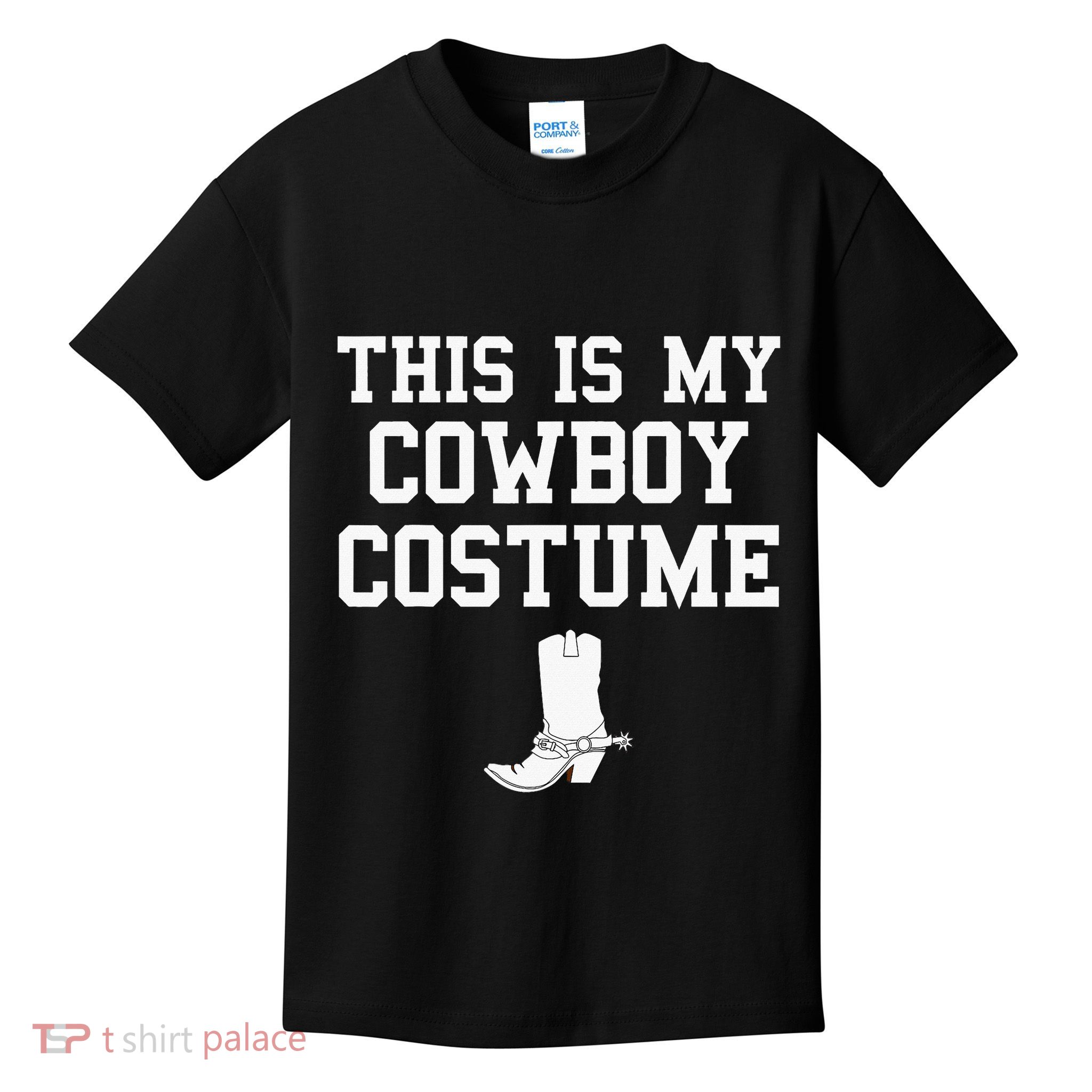 This Is My Cowboy Costume Funny Lazy Country Western Kids T-Shirt