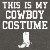 This Is My Cowboy Costume Funny Lazy Country Western Cotton Canvas Backpack