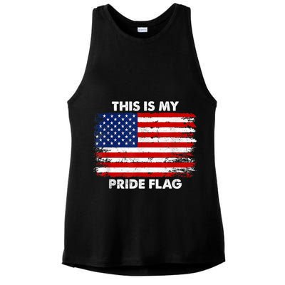 This Is My Pride Flag Ladies PosiCharge Tri-Blend Wicking Tank