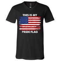 This Is My Pride Flag V-Neck T-Shirt